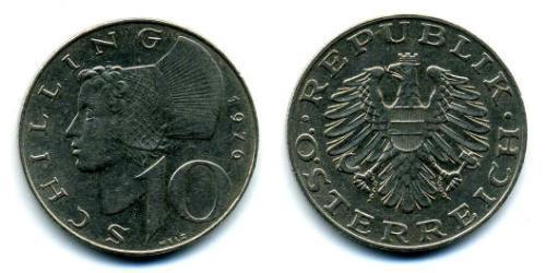 10 Shilling Republik Österreich (1955 - ) Kupfer/Nickel 