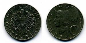 10 Shilling Republic of Austria (1955 - ) Níquel/Cobre 