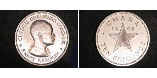 10 Shilling Ghana Silver 