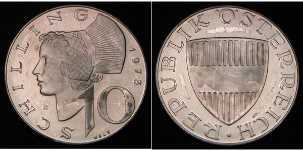 10 Shilling 奥地利 銀 