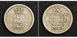10 Skilling Дания Серебро Фредерик VI, король Дании (1768 -1839)