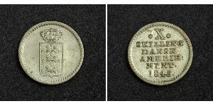 10 Skilling Данія Срібло Фредерик VI, король Данії (1768 -1839)