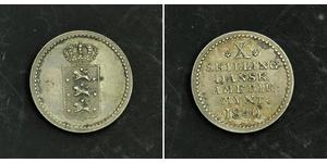 10 Skilling 丹麦 銀 弗雷德里克六世 (丹麦) (1768 - 1839)