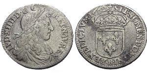 10 Sol Kingdom of France (843-1791) Argent Louis XIV de France (1638-1715)