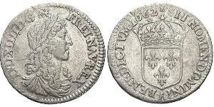 10 Sol Francia medioevale (843-1791) Argento Luigi XIV di Francia (1638-1715)