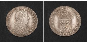 10 Sol Kingdom of France (843-1791) Silber Ludwig XIV (1638-1715)