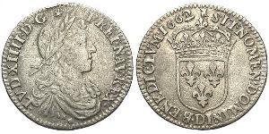 10 Sol Kingdom of France (843-1791) Silber Ludwig XIV (1638-1715)