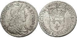 10 Sol Kingdom of France (843-1791) Silver Louis XIV (1638-1715)