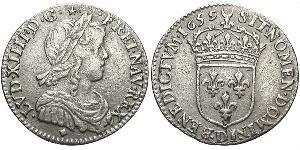 10 Sol Kingdom of France (843-1791) Silver Louis XIV (1638-1715)