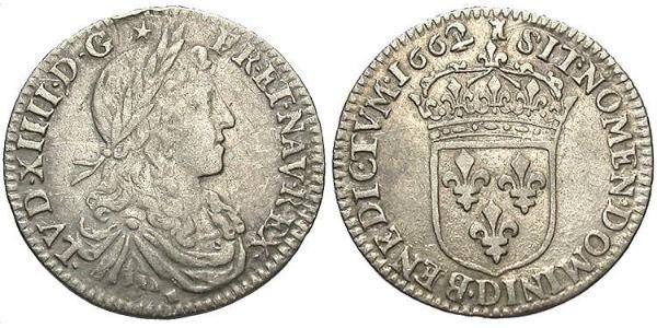 10 Sol Kingdom of France (843-1791) Silver Louis XIV (1638-1715)