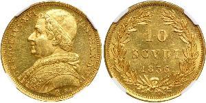 10 Soldo Kirchenstaat (752-1870) Gold Gregor XVI.