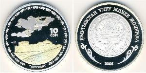 10 Som Kirghizistan (1991 - ) Argento 