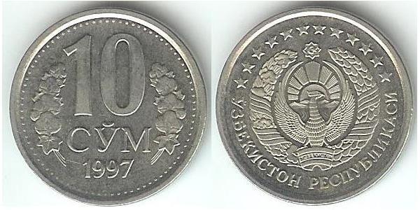10 Som 乌兹别克斯坦  