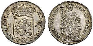 10 Stuiver Pays-Bas Argent 