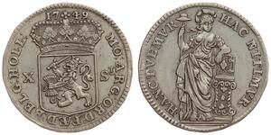 10 Stuiver Pays-Bas Argent 