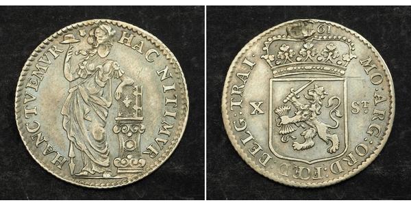 10 Stuiver Pays-Bas Argent 