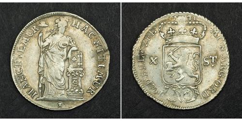 10 Stuiver Paesi Bassi Argento 