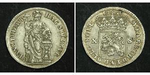 10 Stuiver Países Bajos Plata 