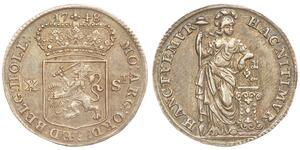 10 Stuiver Países Bajos Plata 