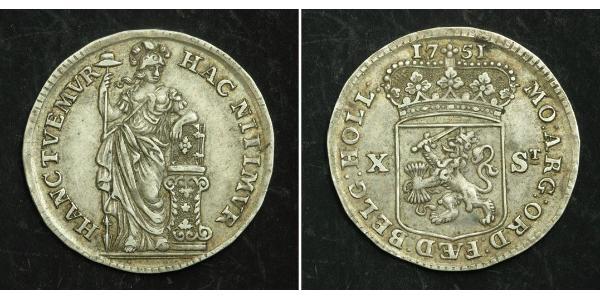 10 Stuiver Netherlands Silver 