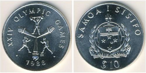 10 Tala Samoa Plata 