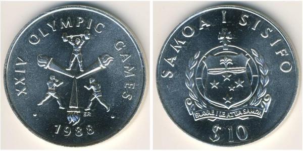 10 Tala Samoa Silber 