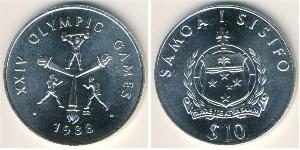 10 Tala Samoa Silver 