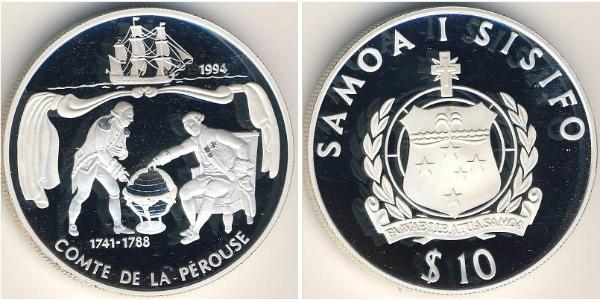 10 Tala Samoa 銀 