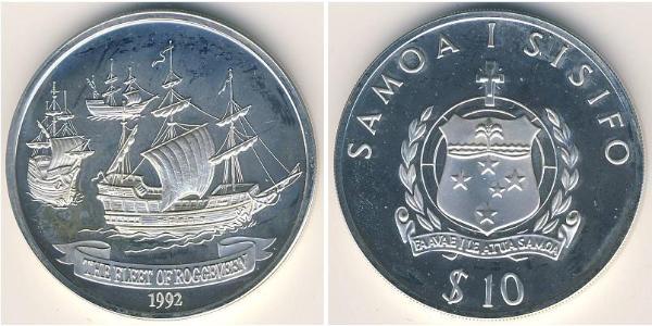 10 Tala Samoa 銀 