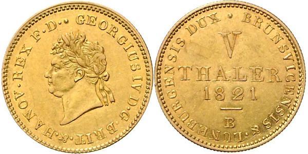 10 Thaler States of Germany Gold George IV (1762-1830)