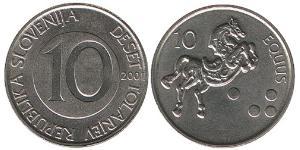 10 Tolar Slovenia Rame/Nichel 