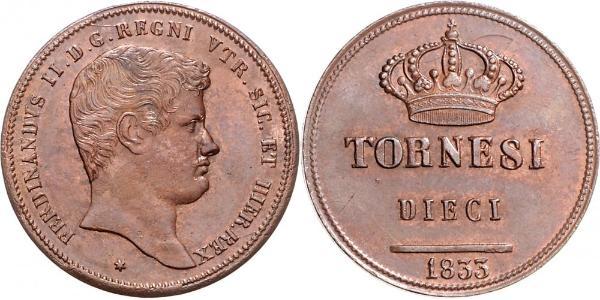 10 Tornesi Italian city-states Copper 