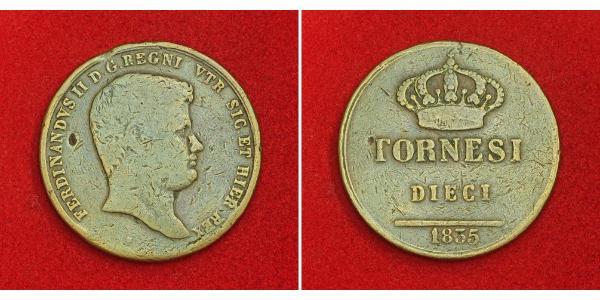 10 Tornesi Italian city-states Copper 