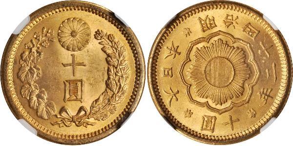 10 Yen Japón Oro 