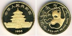 10 Yuan Cina Oro 