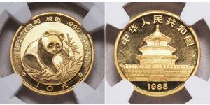 10 Yuan República Popular China Oro 