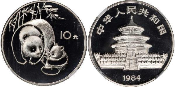 10 Yuan República Popular China Plata 