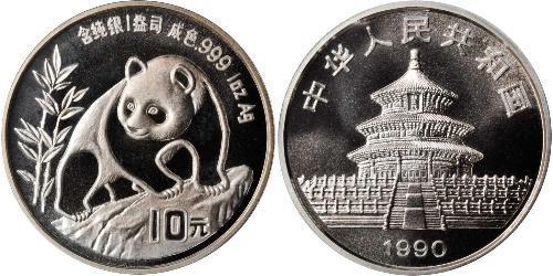 10 Yuan Volksrepublik China Silber 