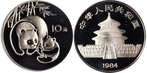 10 Yuan Volksrepublik China Silber 