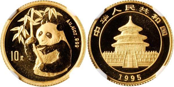 10 Yuan 中华人民共和国 金 