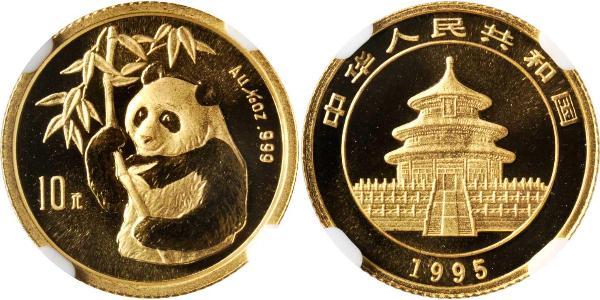 10 Yuan 中华人民共和国 金 
