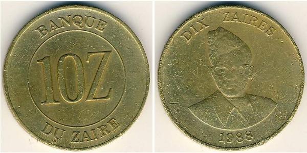 10 Zaire Republic of Zaire (1971 - 1997)  