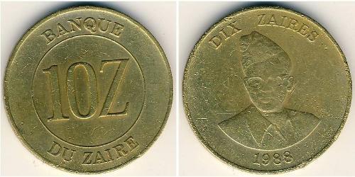 10 Zaire Республика Заир (1971 - 1997)  