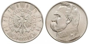 10 Zloty Seconda Repubblica Polacca (1918 - 1939) Argento Józef Piłsudski