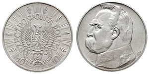 10 Zloty Seconda Repubblica Polacca (1918 - 1939) Argento Józef Piłsudski