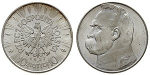 10 Zloty Seconda Repubblica Polacca (1918 - 1939) Argento Józef Piłsudski