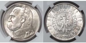 10 Zloty Seconda Repubblica Polacca (1918 - 1939) Argento Józef Piłsudski