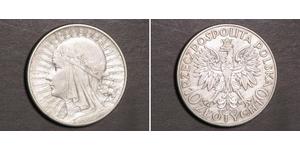 10 Zloty Seconda Repubblica Polacca (1918 - 1939) Argento Edvige di Polonia