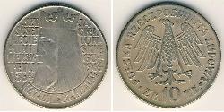 10 Zloty République populaire de Pologne (1952-1990) Cuivre/Nickel 