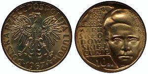 10 Zloty République populaire de Pologne (1952-1990) Cuivre/Nickel 